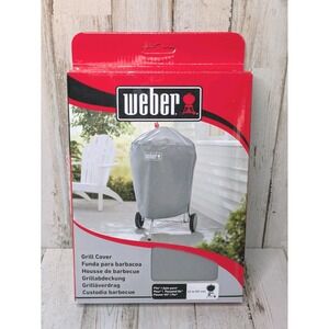 Weber Water Resistant Grill Cover for 22'' Charcoal Kettle BBQ Grills #7176 Gray